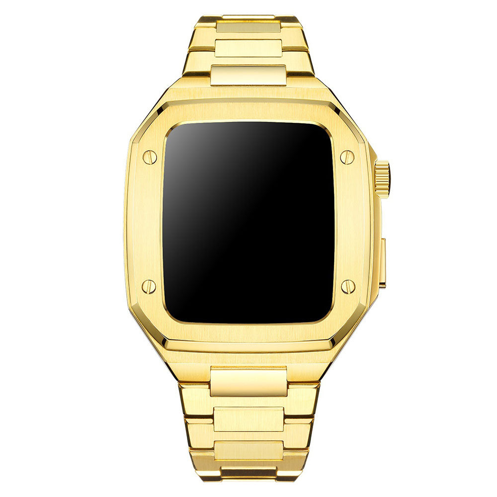 Luxury Metal Case Strap For Apple Watch Series