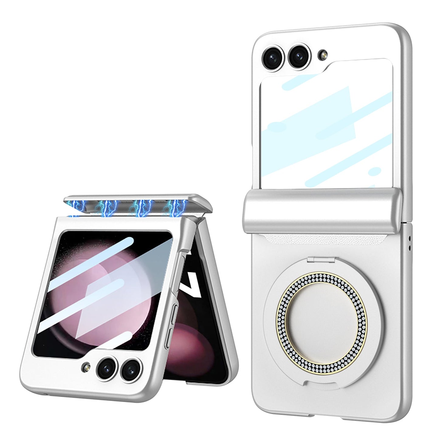 Magnetic Hinge Bracket All-included Shockproof Phone Case For Samsung Galaxy Flip 5/4/3