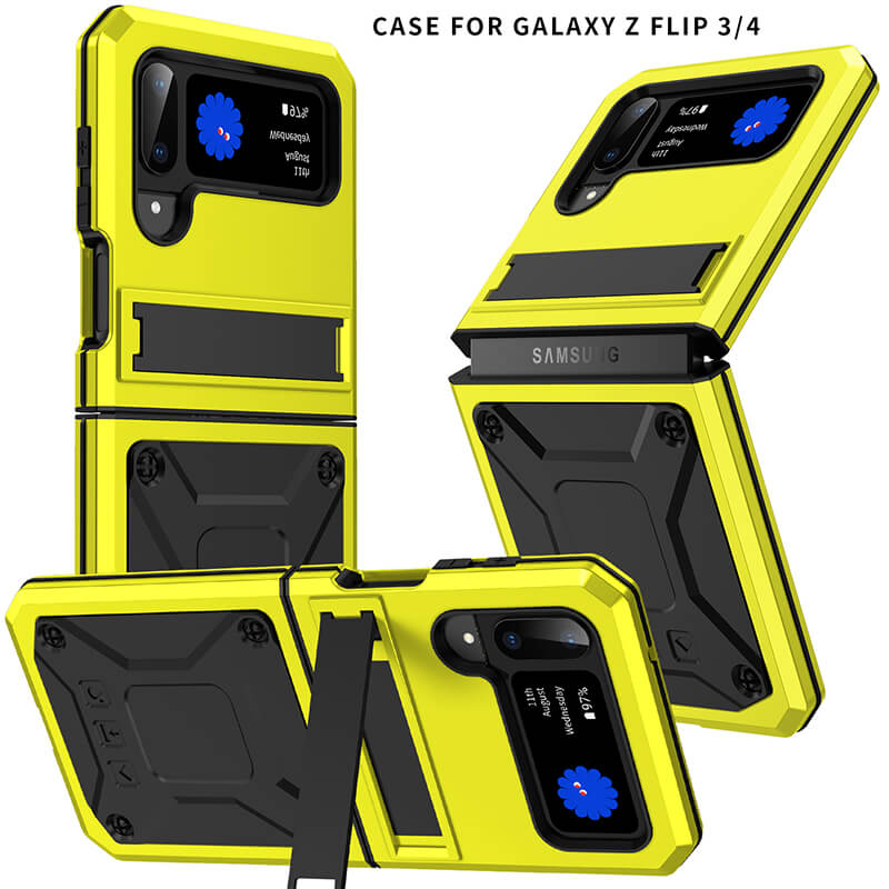 Armor Duty Shock-resistant Dustproof Full Protection Kickstand Cover for Galaxy Z Flip3 Flip4 5G - GiftJupiter