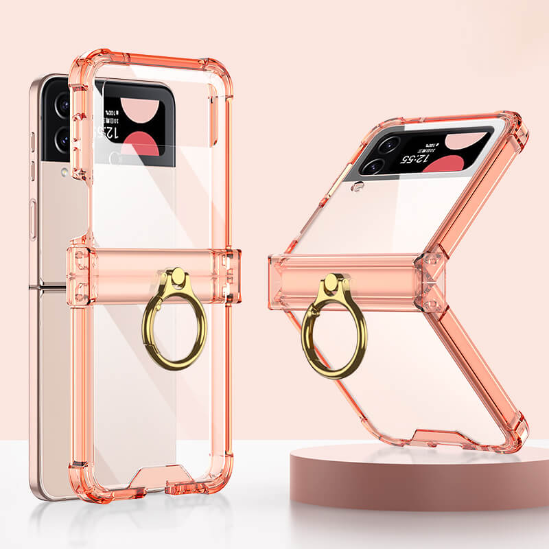 Galaxy Z Flip4 Flip3 | Airbag Ring Hinge Phone Case - GiftJupiter