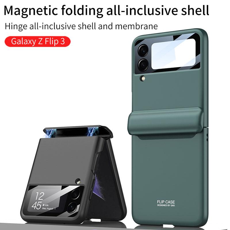 Magnetic All-included Shockproof Plastic Hard Cover For Samsung Galaxy Z Flip4 Flip3 5G - GiftJupiter