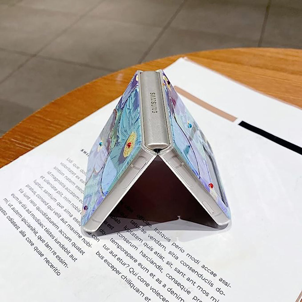 Oil Painting Flower Samsung Galaxy Flip4 Flip3 Case