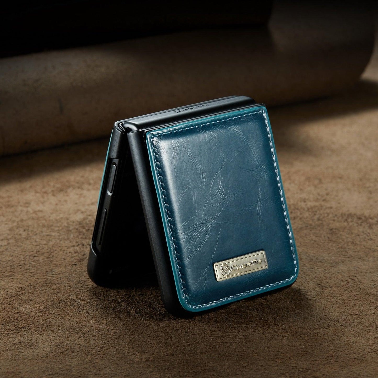 Luxury Leather Wallet Case - Samsung Galaxy Z Flip 4 3 5G - GiftJupiter