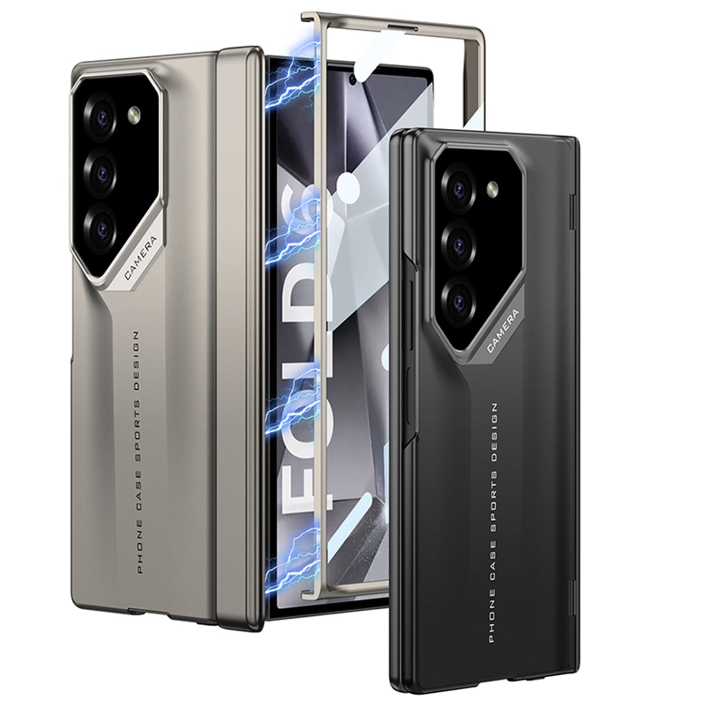 SPORTS DESIGN | Magnetic Hinge Shockproof Phone Case With Screen Protector For Galaxy Z Fold 6/5/4/3