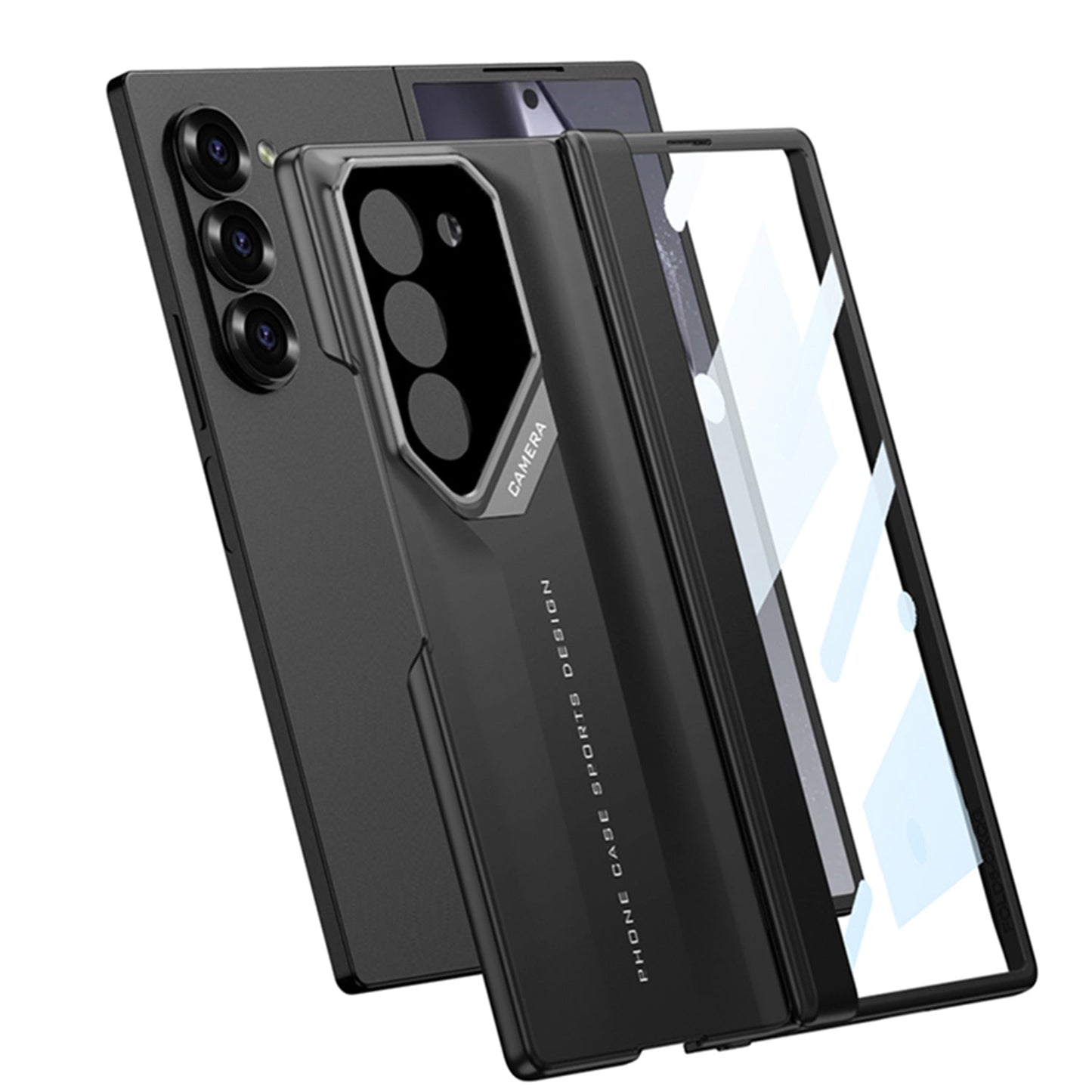 SPORTS DESIGN | Magnetic Hinge Shockproof Phone Case With Screen Protector For Galaxy Z Fold 6/5/4/3