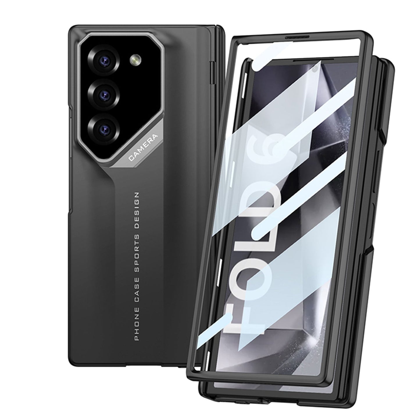 SPORTS DESIGN | Magnetic Hinge Shockproof Phone Case With Screen Protector For Galaxy Z Fold 6/5/4/3