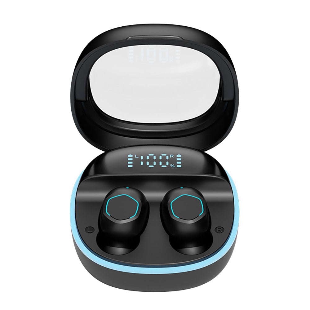Macaron Transparent Intelligent Digital Display Noise Reduction Long Battery Life Wireless In-Ear Bluetooth Headphones