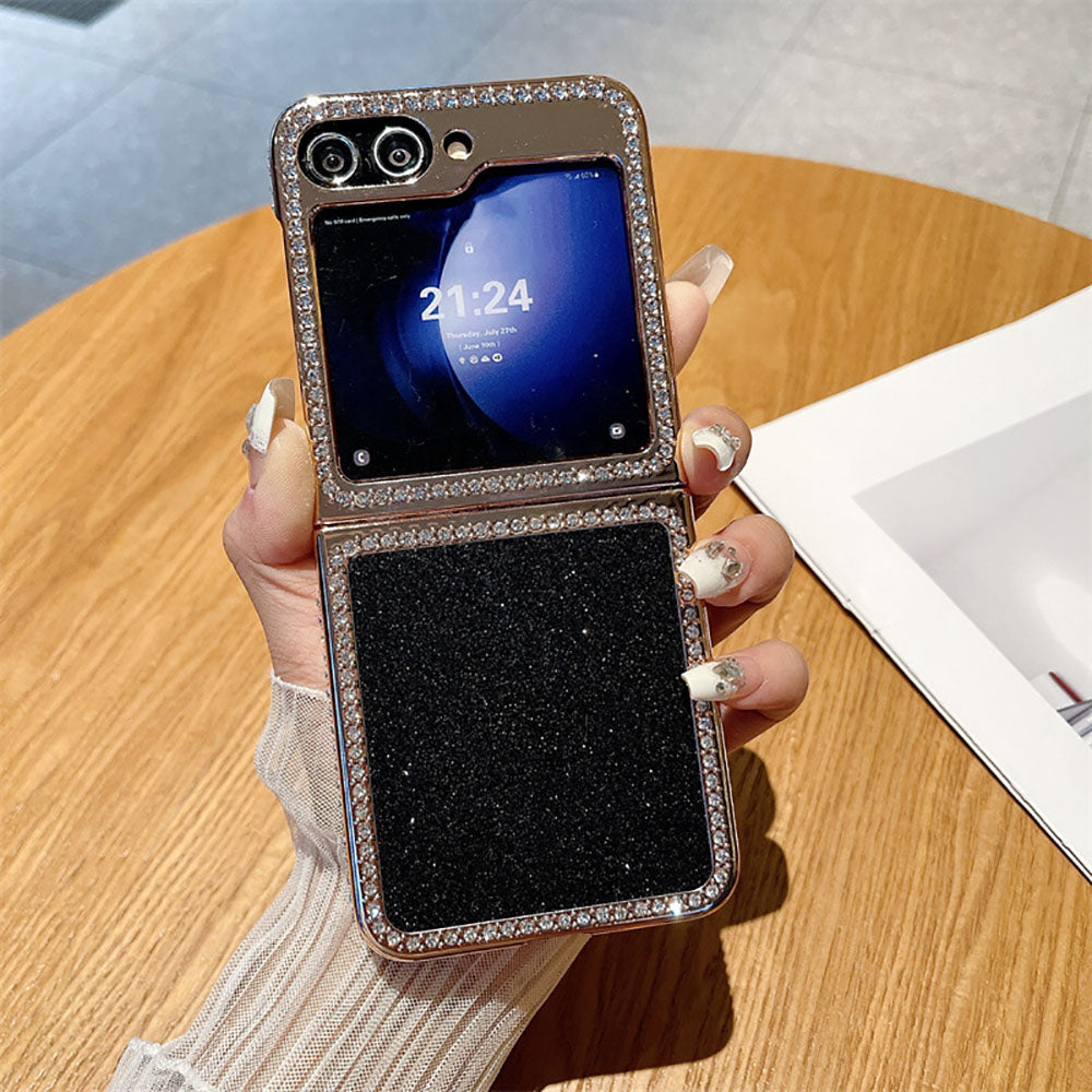 Glitter Diamond Electroplating Anti-Fall Phone Case For Samsung Galaxy Z Flip