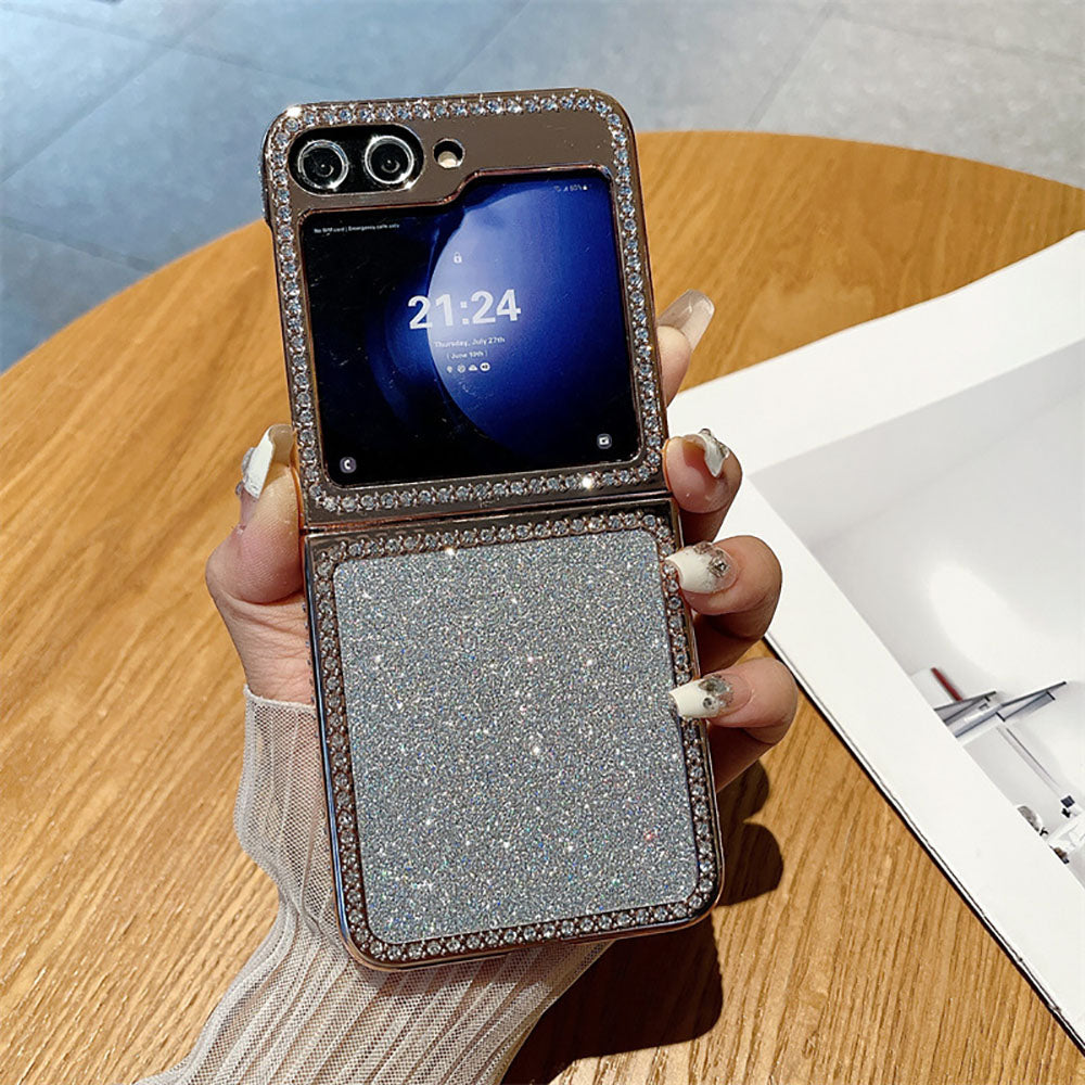 Glitter Diamond Electroplating Anti-Fall Phone Case For Samsung Galaxy Z Flip