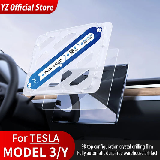 Fully Automatic Dust-Free WarehouseFilm Sticking Artifact+9K Crystal Diamond Film For Tesla Model 3/Y