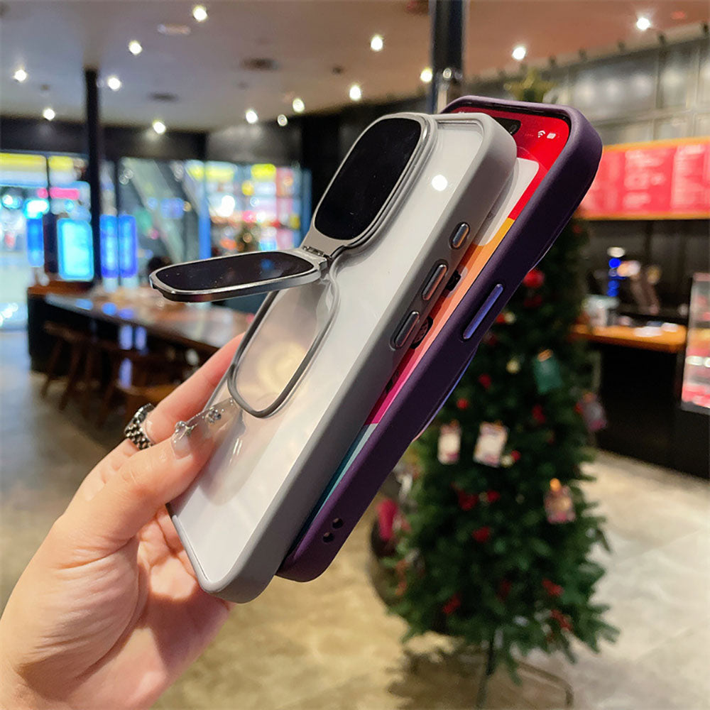 Highly Transparent Acrylic Sunglasses Lens Protection Bracket Anti-Fall Phone Case For iPhone