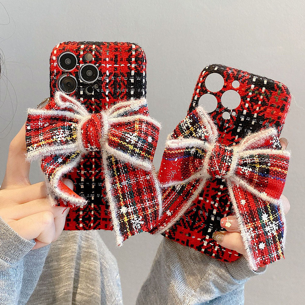 Christmas Bow Phone Case For iPhone