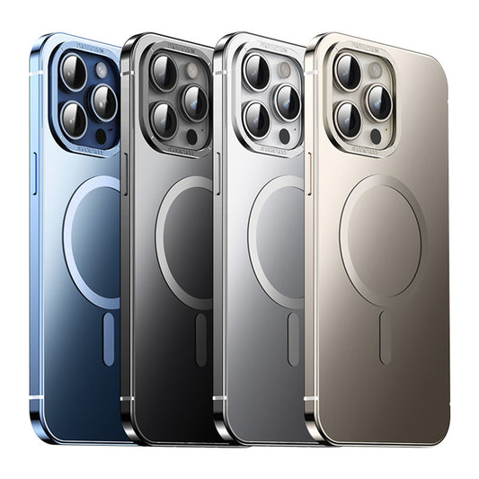 High-End Titanium Steel Phone Case For iPhone