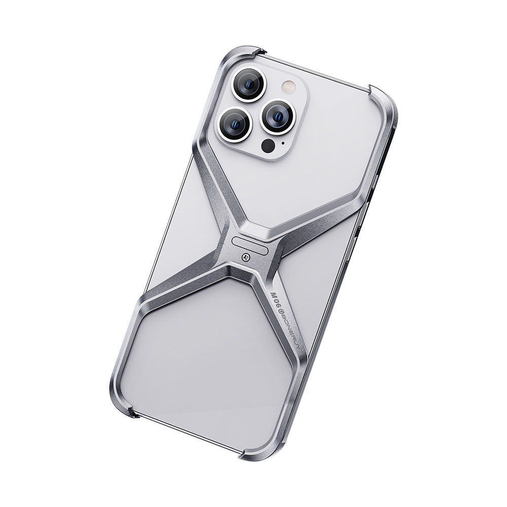 All-round Protection Frameless Aluminum Alloy Heat Dissipation Phone Case For iPhone