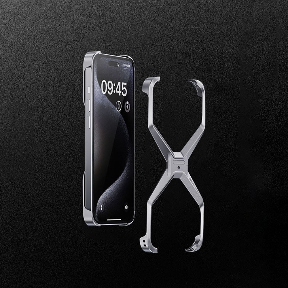 All-round Protection Frameless Aluminum Alloy Heat Dissipation Phone Case For iPhone