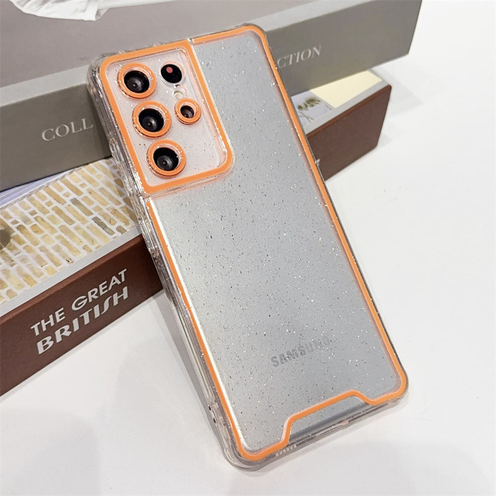 Glitter Transparent Luminous Phone Case For Samsung