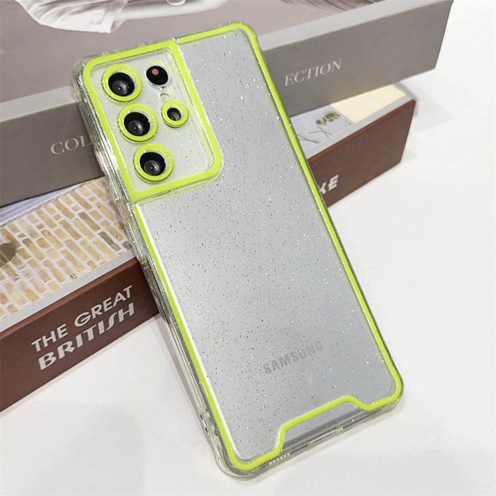 Glitter Transparent Luminous Phone Case For Samsung