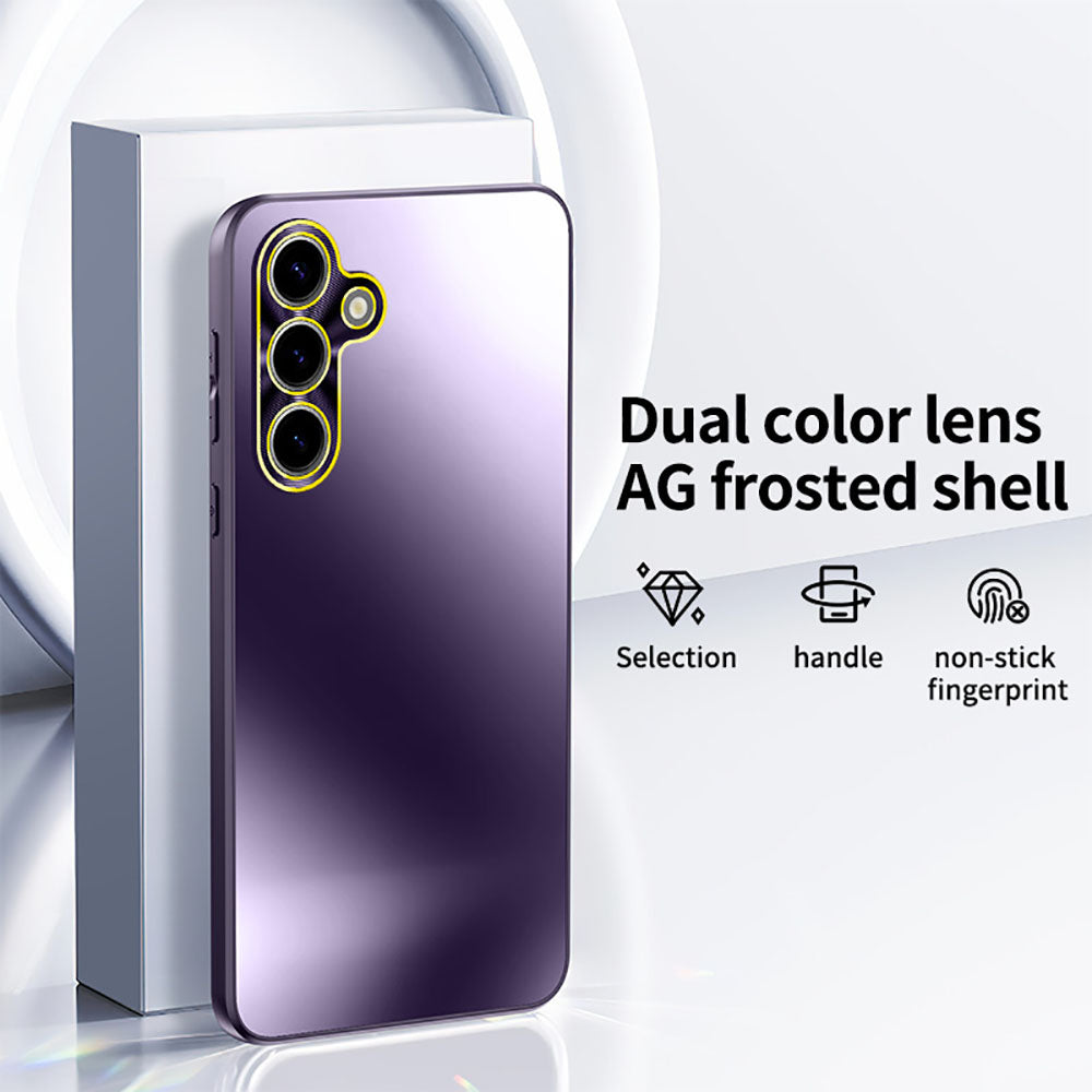 Newest Dual Color Lens AG Frosted Shell Phone Case For Samsung Galaxy