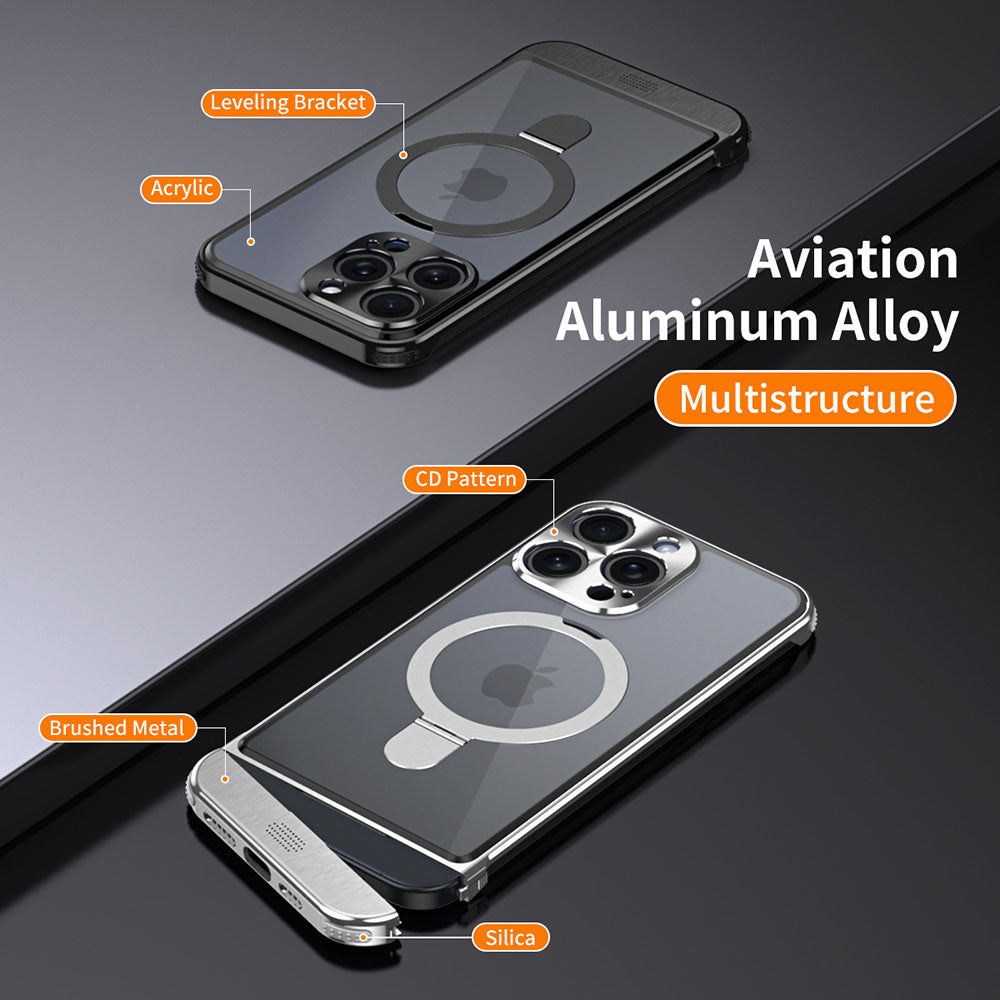 Aluminum Alloy Frameless Powerful Heat Dissipation Easy to Install Silicone Pad Aroma Phone Case For iPhone