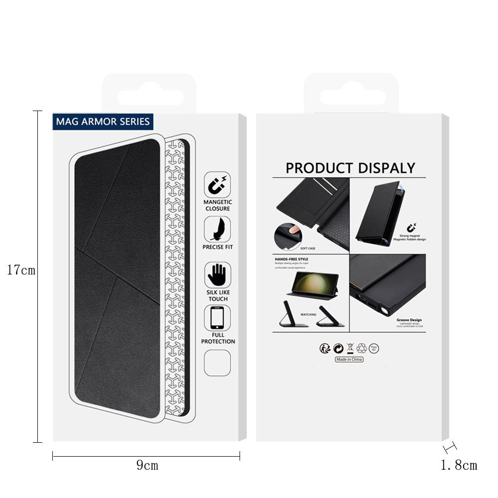 Premium Magnetic Card Holder Flip Leather Phone Case For Samsung