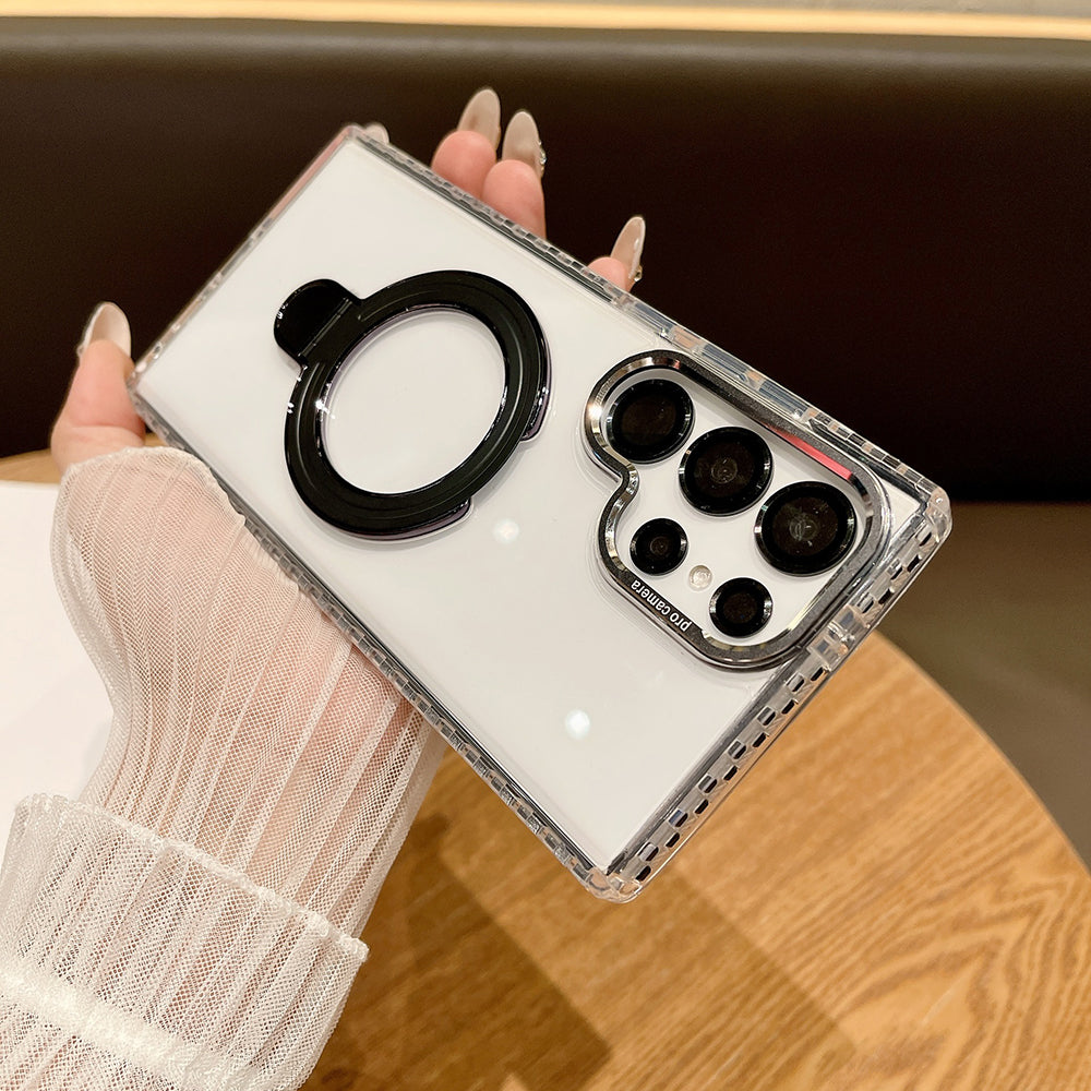Newest Colorful Checkered Transparent Airbag Phone Case For Samsung Galaxy