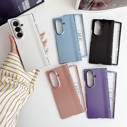 Frosted Foldable Phone Case For Samsung Galaxy Z Fold With Screen Protector