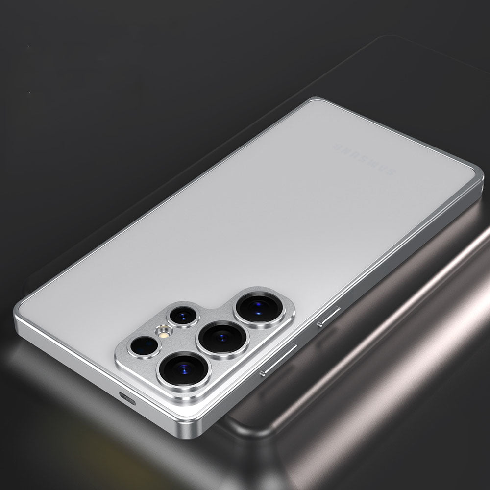 Alloy Anti-Fall Metal Frame Phone Case For Samsung Galaxy With Metal Lens Protection