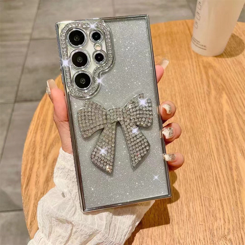 Sparkling Diamond Electroplated Butterfly Phone Case For Samsung Galaxy