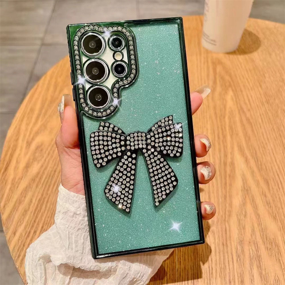 Sparkling Diamond Electroplated Butterfly Phone Case For Samsung Galaxy