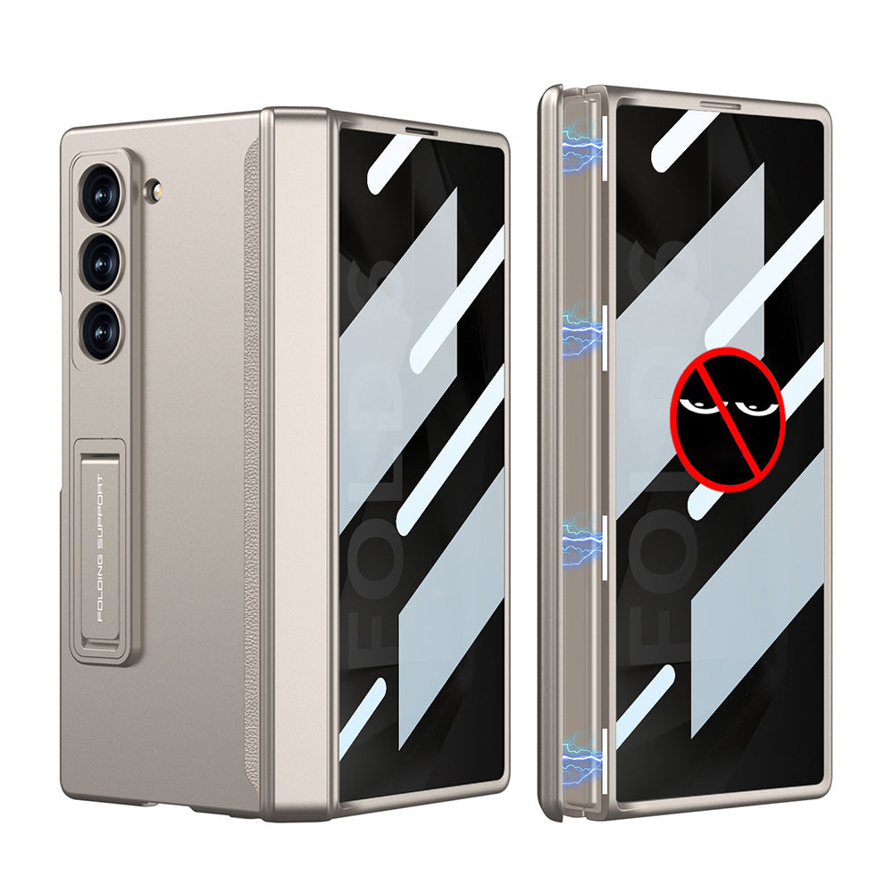 Magnetic Hinge Hidden Bracket All-included Case With Back Screen Protector For Samsung Galaxy Z Fold 6/5/4/3