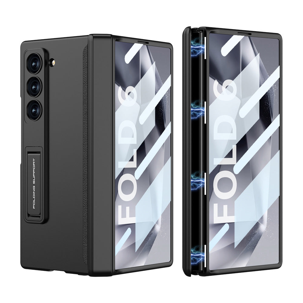 Magnetic Hinge Hidden Bracket All-included Case With Back Screen Protector For Samsung Galaxy Z Fold 6/5/4/3