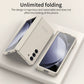 Extraordinary Folding Screen Solid Color Simple Hinge All-Inclusive Anti-Fall Protective Phone Case For Samsung Galaxy Z Fold