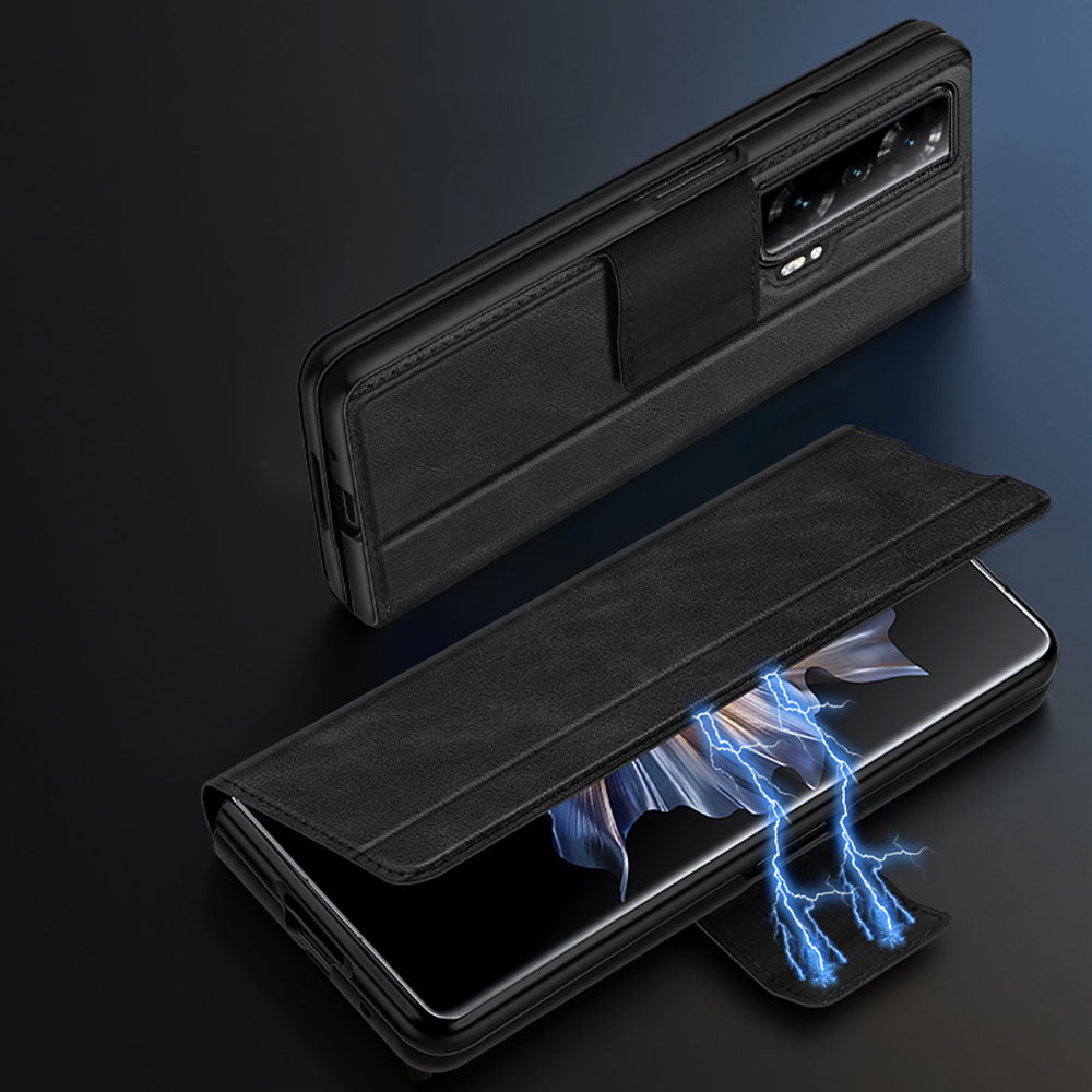 High-End Business Leather All-Inclusive Stand Fold Wallet Phone Case For Samsung Galaxy Z Fold