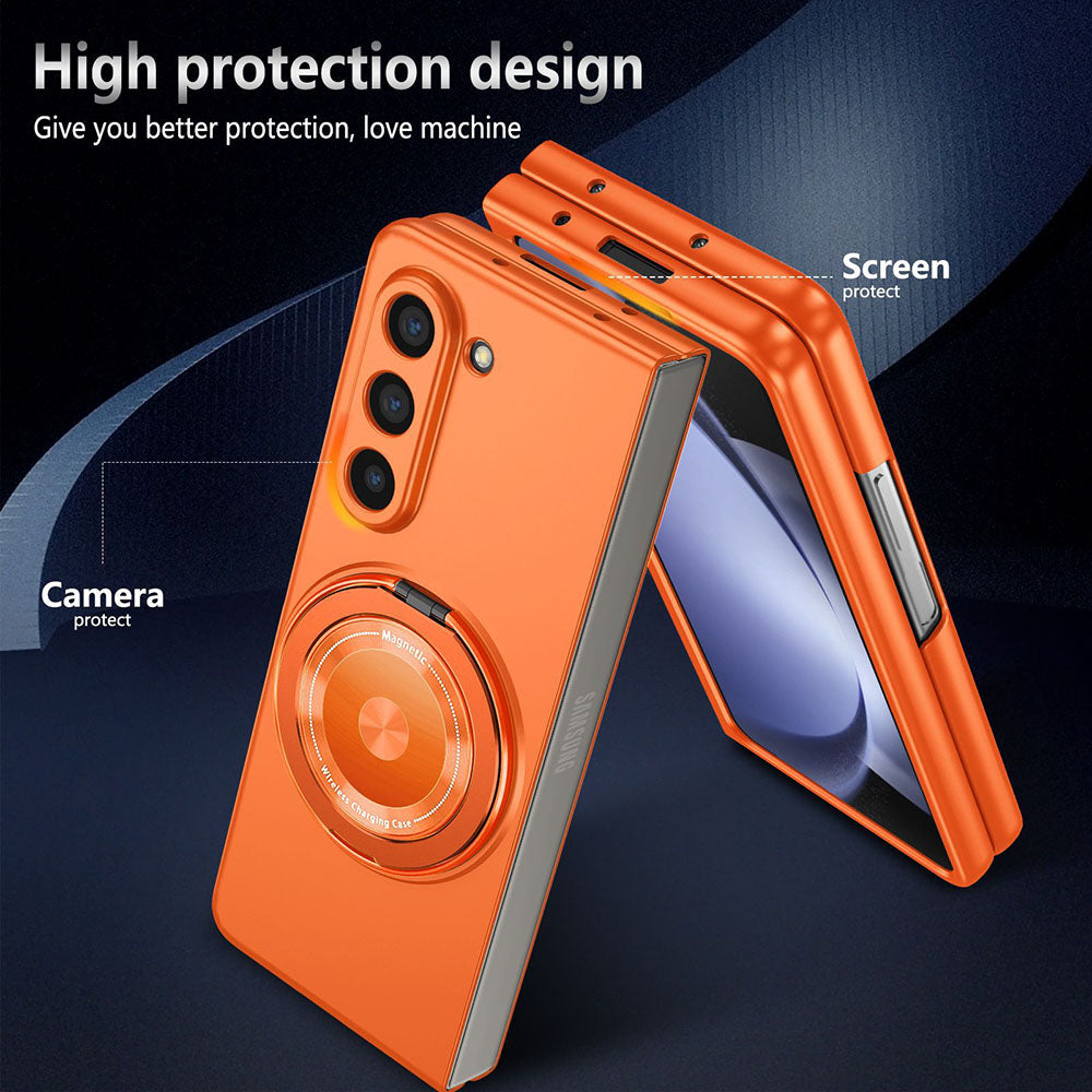 Magnetic Rotating Bracket Anti-fall Phone Case For Samsung Galaxy Z Fold 3 4 5