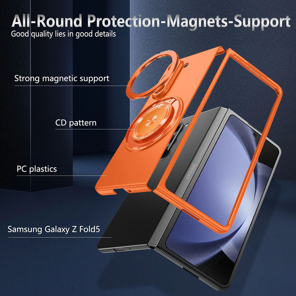 Magnetic Rotating Bracket Anti-fall Phone Case For Samsung Galaxy Z Fold 3 4 5