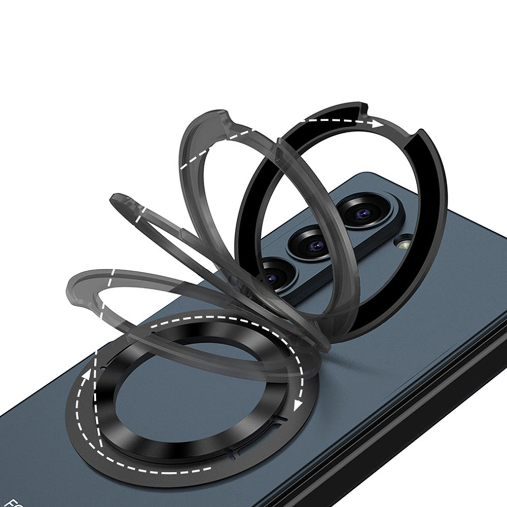 Newest Magnetic Ring Rotating Ring Stand Wireless Charging Phone Case For Samsung Galaxy