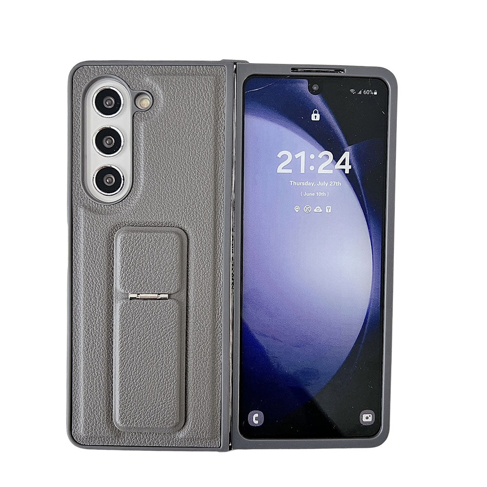 High-end Leather Folding Stand Simple Phone Case For Samsung Galaxy Z Fold