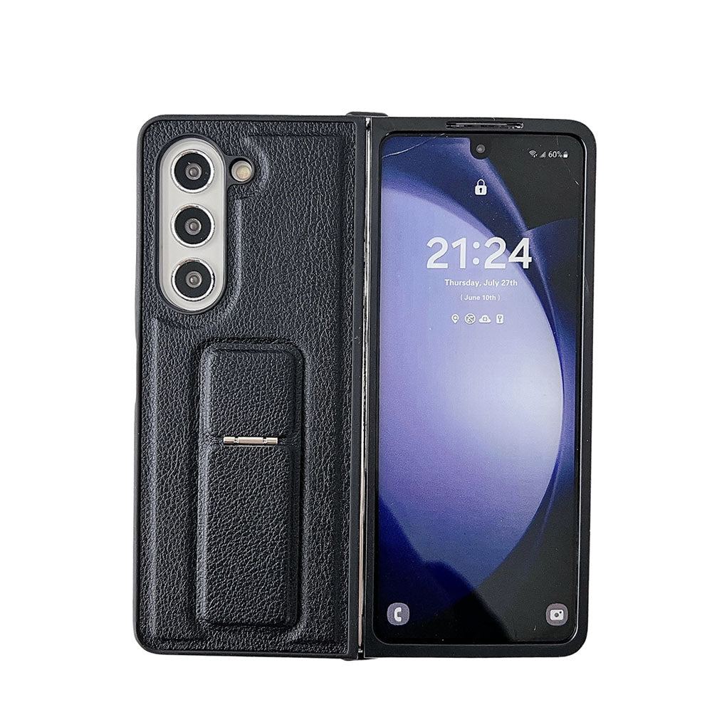 High-end Leather Folding Stand Simple Phone Case For Samsung Galaxy Z Fold