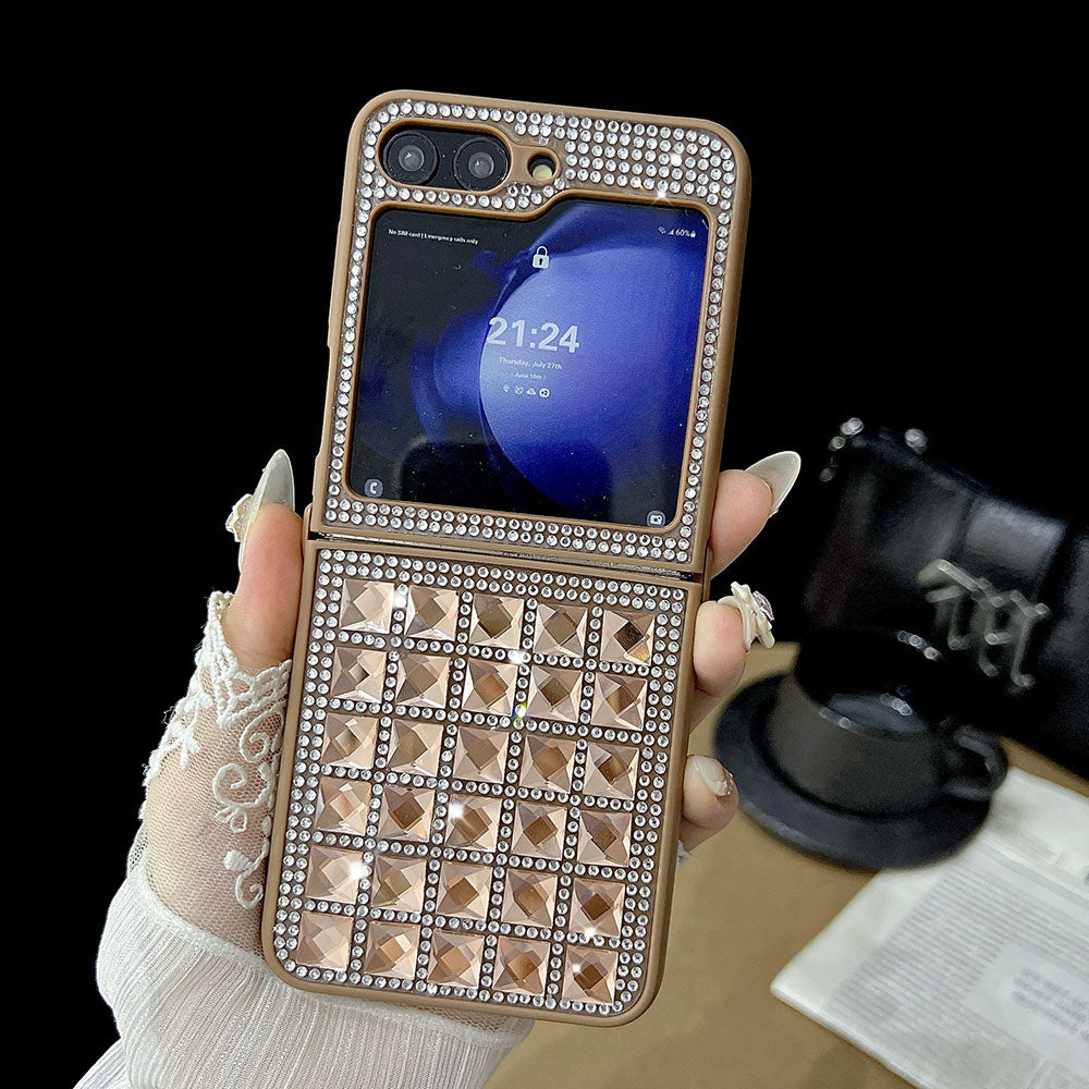 Shiny Diamond Cube Phone Case For Samsung Galaxy Z Flip