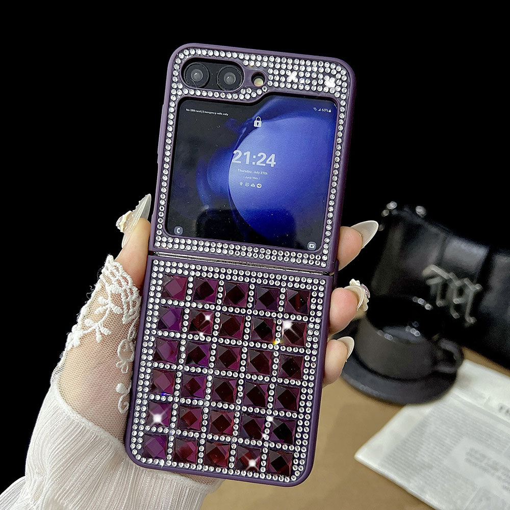 Shiny Diamond Cube Phone Case For Samsung Galaxy Z Flip