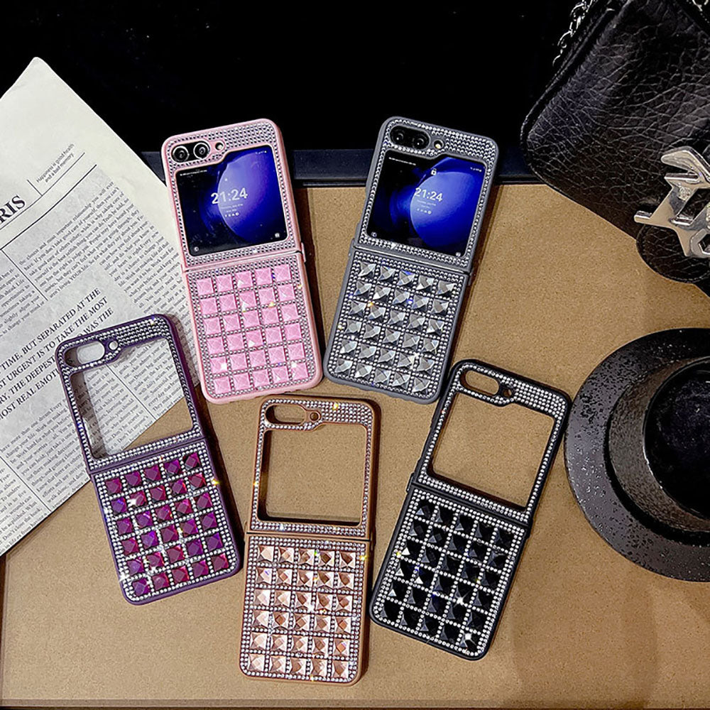 Shiny Diamond Cube Phone Case For Samsung Galaxy Z Flip