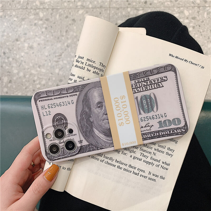 2021 New Creative Personality US Dollar Bill Silicone Phone Case For Samsung - GiftJupiter