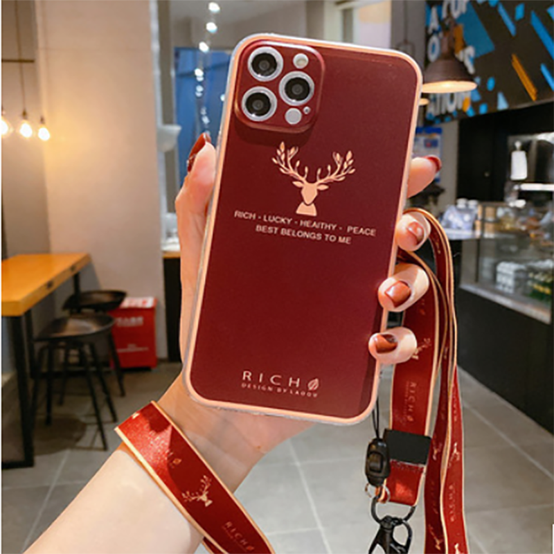 2021 New Luxury Deer Pattern Silicone Phone Case For iPhone - GiftJupiter