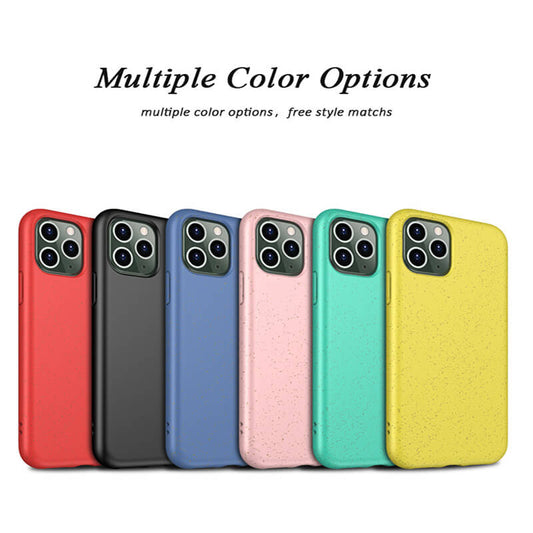 2021 New Eco-friendly Soft Wheat Straw Silicone Shockproof Matte Stars Phone Case For iPhone - GiftJupiter