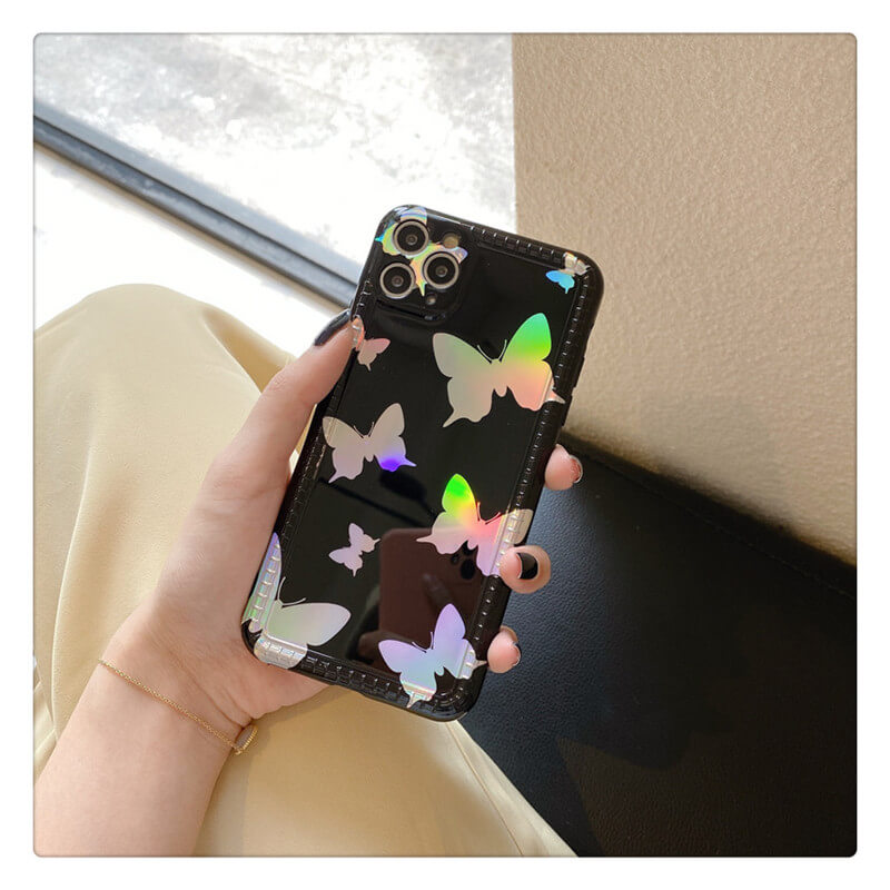 2021 New Classic Fashion Glitter Butterfly Phone Case For iPhone - GiftJupiter
