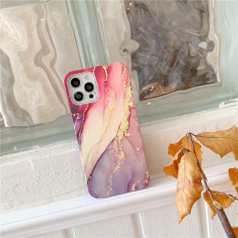 2021 New Color Ink Art Marble For iPhone - GiftJupiter