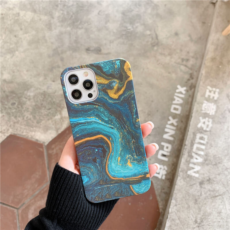 2021 New Color Ink Art Marble For iPhone - GiftJupiter