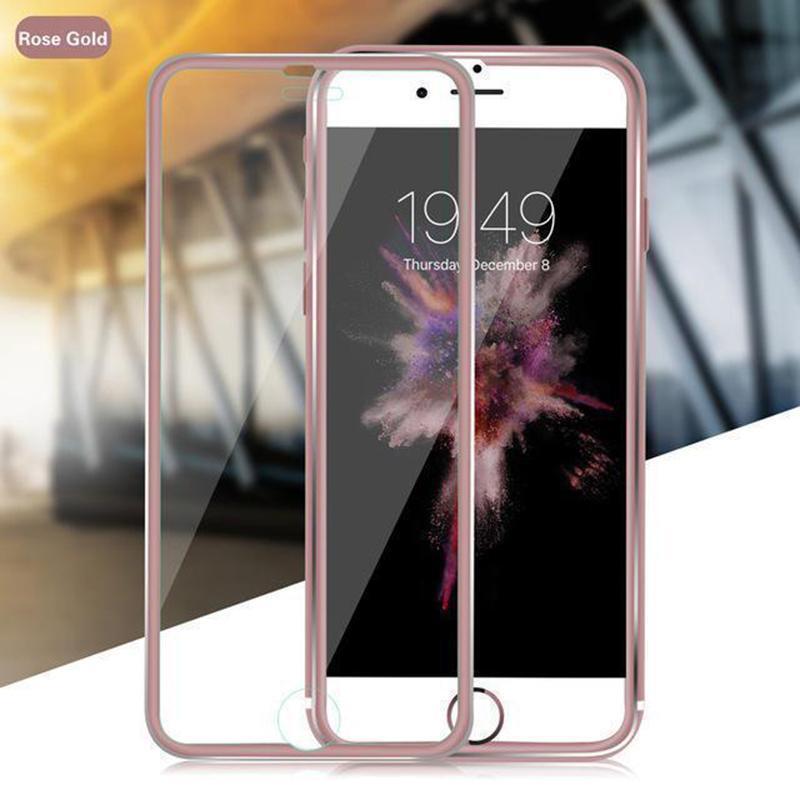 Tempered Glass Full Screen Protector 3D Aluminum Alloy For iPhone - GiftJupiter