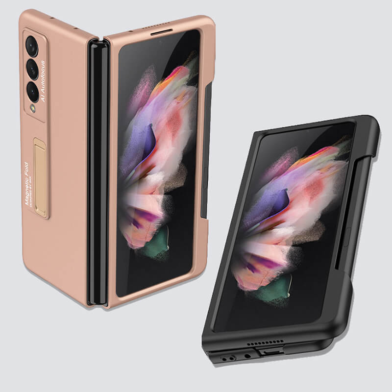 Pen Slot Matte Hard Anti-Slip Scratch Resistant Durable Case for Samsung Galaxy Z Fold 3 5G - GiftJupiter