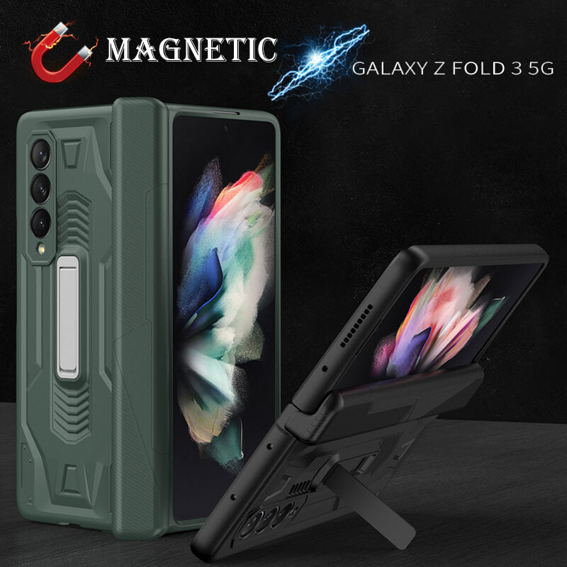 Magnetic Armor All-inclusive Hinge Holder Case For Samsung Galaxy Z Fold3 5G - GiftJupiter